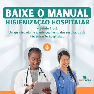 Higiclear banner produto Mobile - Ebook Higienização hospitalar