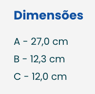 Dimensões do Dispenser Sabonete Líquido