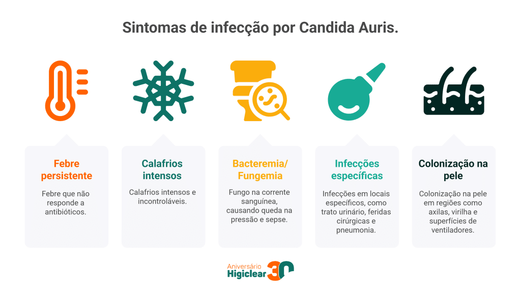 sintomas candida auris
