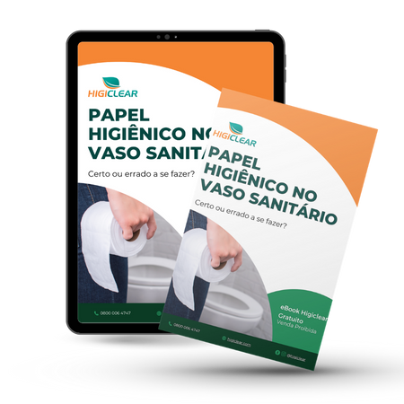 eBook papel higiênico no vaso sanitário