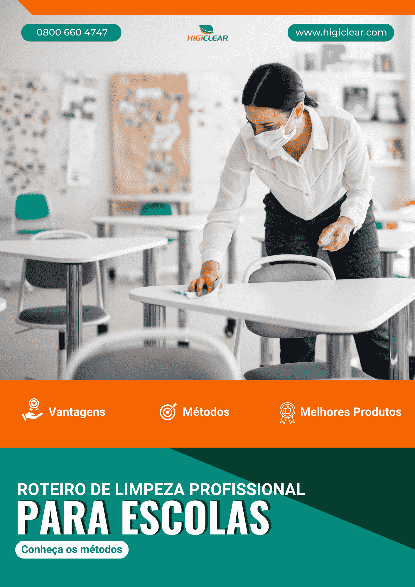 limpeza profissional de escola