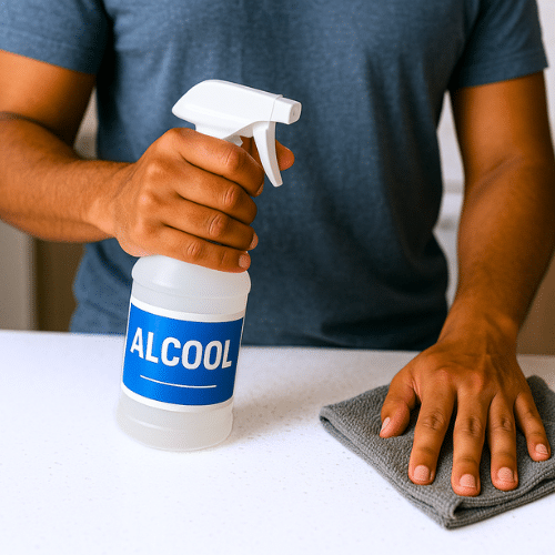 álcool para limpeza destaque