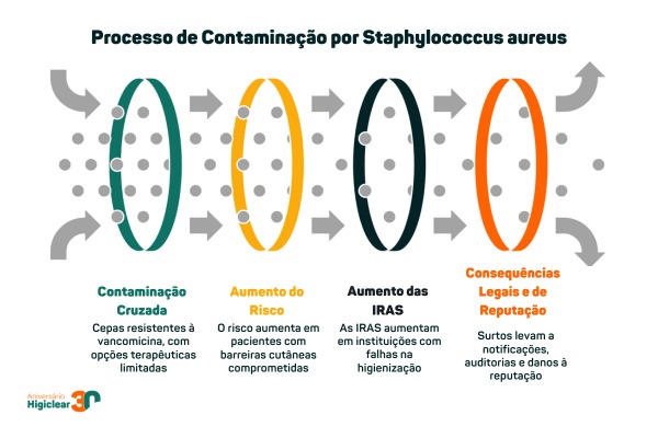 Processo de Contaminação por Staphylococcus aureus - Higiclear Campinas/SP